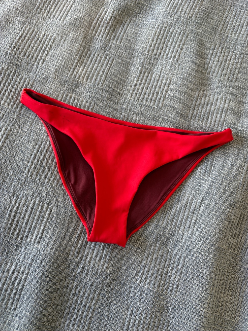 Left On Friday Red Bikini Bottom - Classic Low-Rise